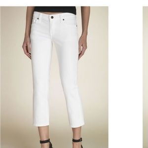 Citizen of Humanity White cropped low rise jean 29